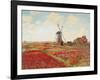 Champ de Tulipes-Claude Monet-Framed Art Print