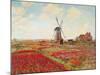 Champ de Tulipes-Claude Monet-Mounted Art Print