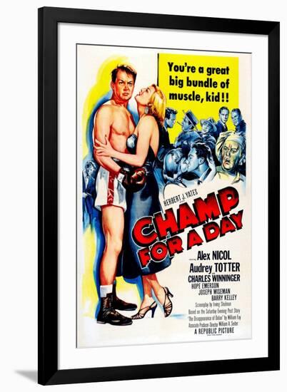 Champ for a Day-null-Framed Art Print