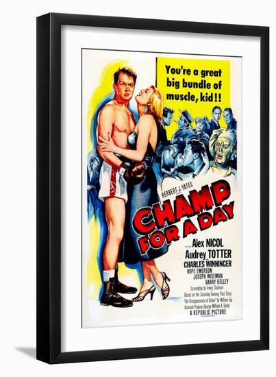 Champ for a Day-null-Framed Art Print