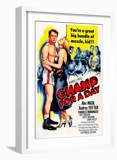 Champ for a Day-null-Framed Art Print