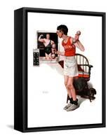 "Champ or Be a Man", April 29,1922-Norman Rockwell-Framed Stretched Canvas