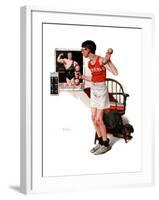 "Champ or Be a Man", April 29,1922-Norman Rockwell-Framed Giclee Print