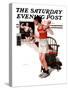 "Champ" or "Be a Man" Saturday Evening Post Cover, April 29,1922-Norman Rockwell-Stretched Canvas