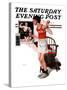 "Champ" or "Be a Man" Saturday Evening Post Cover, April 29,1922-Norman Rockwell-Stretched Canvas