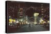 Champa Street at Night, Denver, Colorado-null-Stretched Canvas