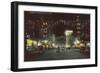 Champa Street at Night, Denver, Colorado-null-Framed Art Print