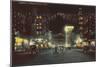 Champa Street at Night, Denver, Colorado-null-Mounted Art Print