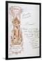 Champagne Advertisement on a Menu, 19th Century-null-Framed Giclee Print