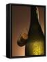 Champagne Bottle with Cork-Joerg Lehmann-Framed Stretched Canvas