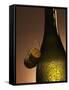 Champagne Bottle with Cork-Joerg Lehmann-Framed Stretched Canvas