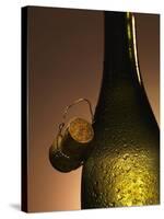 Champagne Bottle with Cork-Joerg Lehmann-Stretched Canvas