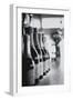 Champagne Bottles in a Row-Walter Bibikow-Framed Photographic Print