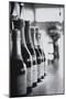 Champagne Bottles in a Row-Walter Bibikow-Mounted Photographic Print