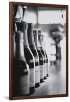 Champagne Bottles in a Row-Walter Bibikow-Framed Photographic Print