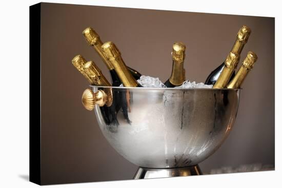 Champagne Bottles in an Ice Bucket-null-Stretched Canvas