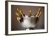 Champagne Bottles in an Ice Bucket-null-Framed Photo