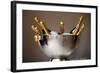 Champagne Bottles in an Ice Bucket-null-Framed Photo
