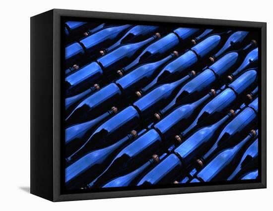 Champagne Bottles Waiting for Labels at Argyle Winery-Charles O'Rear-Framed Stretched Canvas