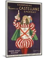 Champagne Castellane French Advertising Poster-null-Mounted Giclee Print