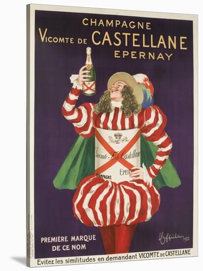 Champagne Castellane French Advertising Poster-null-Stretched Canvas