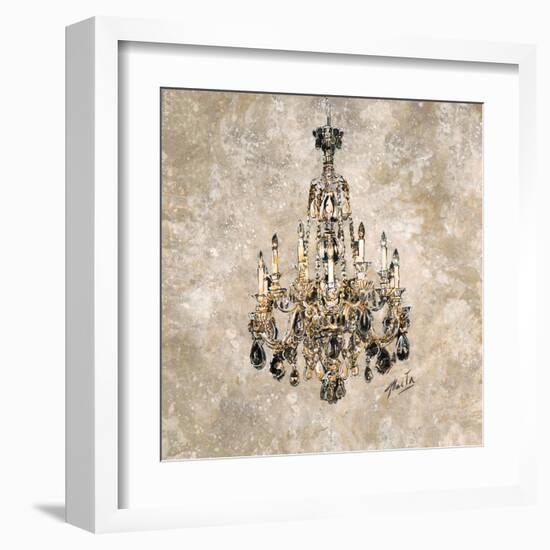 Champagne Chandelier-Marta Wiley-Framed Art Print