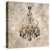 Champagne Chandelier-Marta Wiley-Stretched Canvas