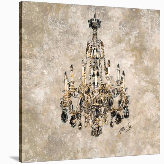 Champagne Chandelier-Marta Wiley-Stretched Canvas