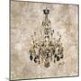 Champagne Chandelier-Marta Wiley-Mounted Art Print