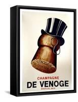 Champagne Cork-Vintage Apple Collection-Framed Stretched Canvas