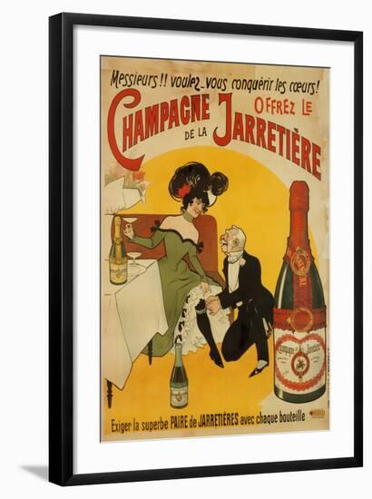 Champagne De La Jarretiere-null-Framed Art Print