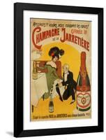 Champagne De La Jarretiere-null-Framed Art Print
