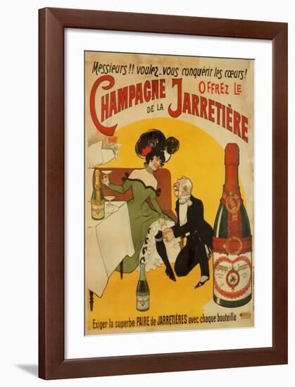 Champagne De La Jarretiere-null-Framed Art Print