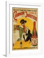 Champagne De La Jarretiere-null-Framed Art Print