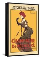 Champagne De Rochegre-Leonetto Cappiello-Framed Stretched Canvas
