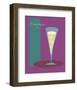 Champagne Flute in Purple-ATOM-Framed Giclee Print