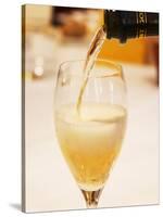 Champagne Flute with Gosset Grand Reserve Champagne, Restaurant Les Berceaux, Patrick Michelon-Per Karlsson-Stretched Canvas