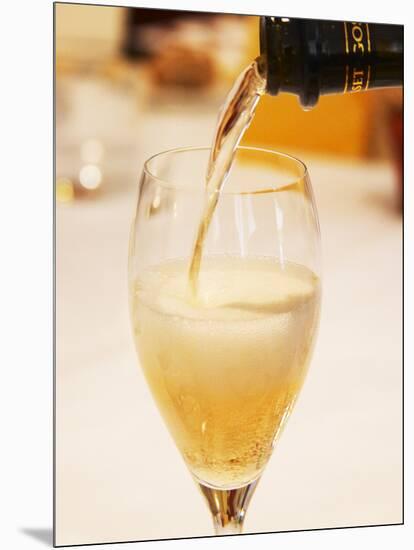 Champagne Flute with Gosset Grand Reserve Champagne, Restaurant Les Berceaux, Patrick Michelon-Per Karlsson-Mounted Photographic Print
