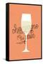 Champagne For The Pain-null-Framed Stretched Canvas