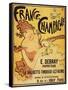 Champagne, France - E. Debray Champagne Advertisement Poster-Lantern Press-Framed Stretched Canvas