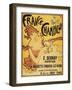 Champagne, France - E. Debray Champagne Advertisement Poster-Lantern Press-Framed Art Print