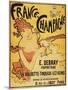 Champagne, France - E. Debray Champagne Advertisement Poster-Lantern Press-Mounted Art Print