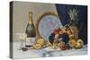 Champagne, Fruit Dessert-null-Stretched Canvas