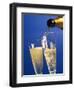 Champagne glass and bottle-null-Framed Photographic Print