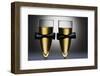 Champagne Glasses with Conceptual Same Sex Decoration-Alfred Cats-Framed Premium Photographic Print