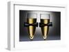 Champagne Glasses with Conceptual Same Sex Decoration-Alfred Cats-Framed Premium Photographic Print