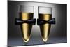 Champagne Glasses with Conceptual Same Sex Decoration-Alfred Cats-Mounted Photographic Print
