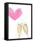 Champagne Heart-Lanie Loreth-Framed Stretched Canvas