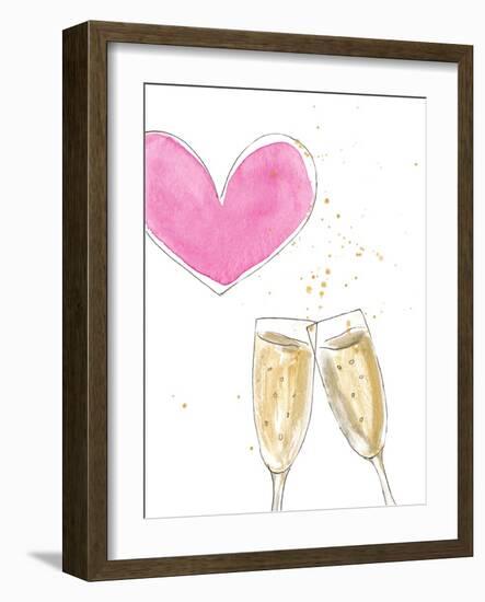 Champagne Heart-Lanie Loreth-Framed Art Print