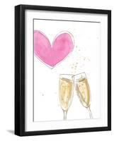 Champagne Heart-Lanie Loreth-Framed Art Print